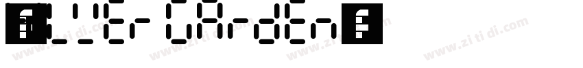 字体名称Silver Garden字体转换